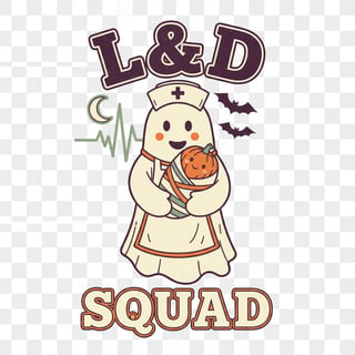 Halloween L&D Squad Nurse Graphic