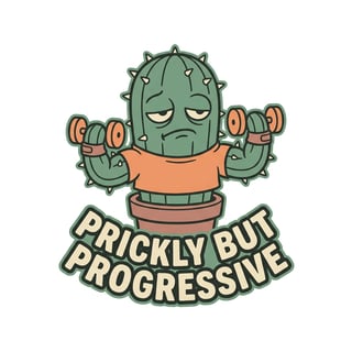 Sleepy Cactus Bodybuilding T-Shirt Design
