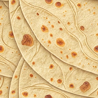 Close-up of a textured flour tortilla