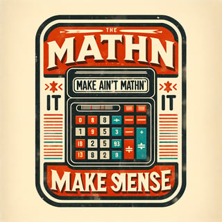 Retro Vintage Calculator Design