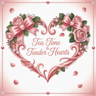 Heart-Shaped Steam with Pink Bows