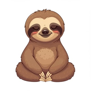 Cheerful Animated Sloth