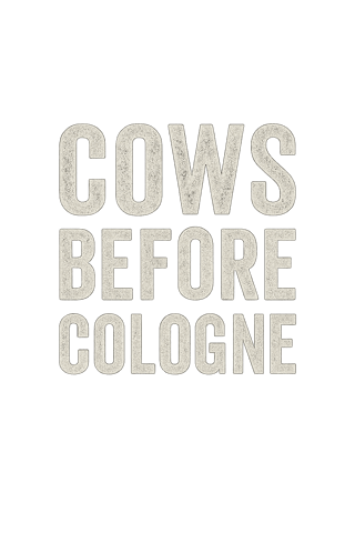 Bold Rustic Cow T-Shirt Design