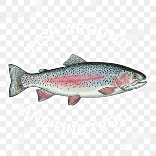 Vintage Rainbow Trout Illustration