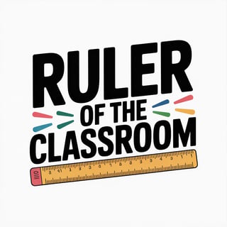 Ruler of the Classroom Typography