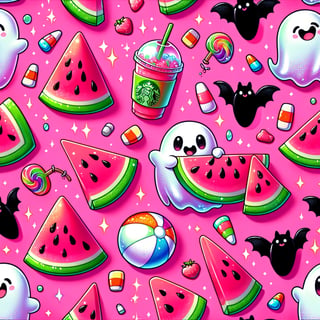 Summer Fun with Watermelon and Ghosts
