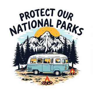 Protect Our National Parks T-Shirt Design