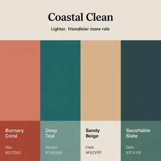 Coastal Clean Brand Color Palette
