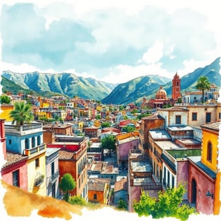Vibrant Guanajuato Travel Poster