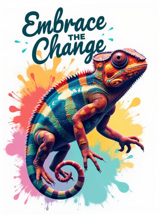 Chameleon Embracing Change Design