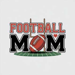 Football Mom Retro Design
