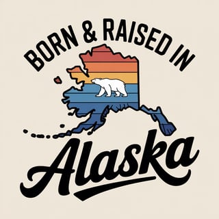 Vintage Alaska T-Shirt Design
