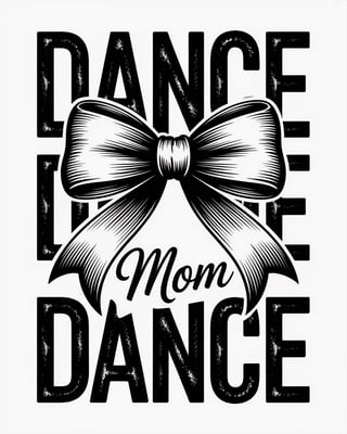 Black and White Dance Graphic Design