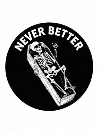 Playful Skeleton with Sunglasses