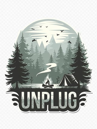 Serene Forest Camp Scene