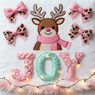 Christmas Reindeer Embroidery Design