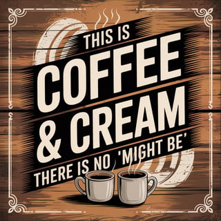 Vintage Western Coffee Typography