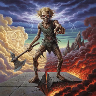 1980s Iron Maiden Eddie Retro Art