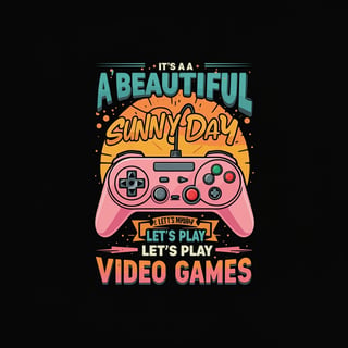 Retro Gaming Design with Pink Controller