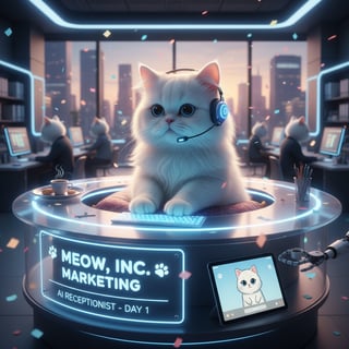 AI Agent Cat as Receptionist