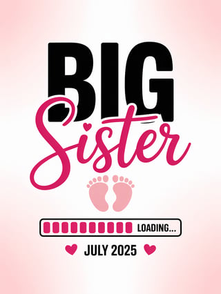 Big Sister Announcement Graphic