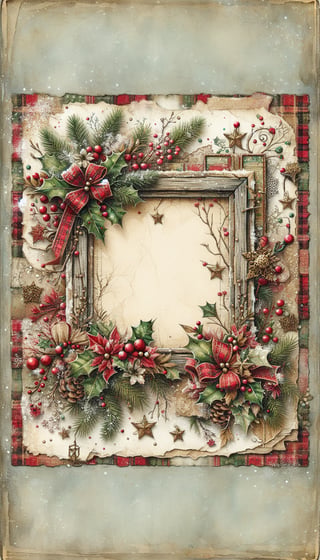 Vintage Christmas Junk Journal Paper