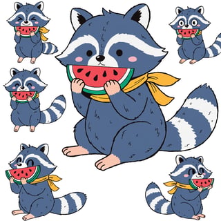 Cute Wild Raccoon Clipart