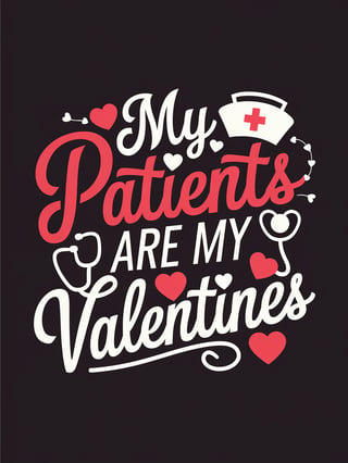 My Patients Are My Valentines Design