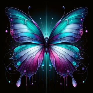Vibrant Detailed Butterfly Art