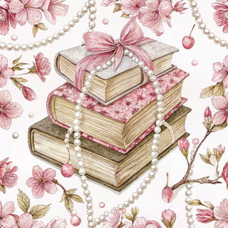 Elegant Vintage Book Pattern