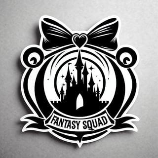 Monochrome Minnie Mouse Disney Logo