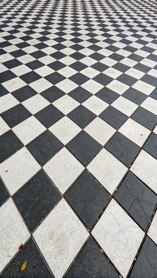 Seamless Black and White Checkerboard Pattern