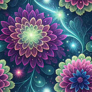 Floral Supernova Burst Pattern