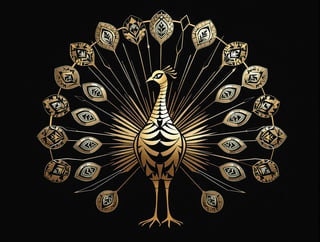 Art Deco Peacock Design