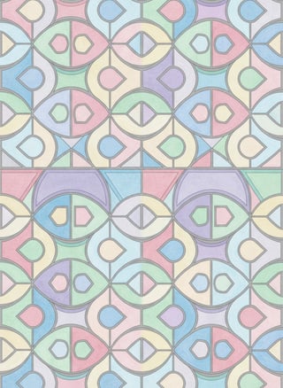 Seamless Pastel Geometric Pattern