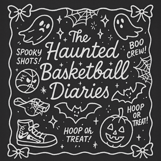 Haunted Basketball Doodle Art