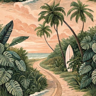 Tropical Path to Hidden Beach