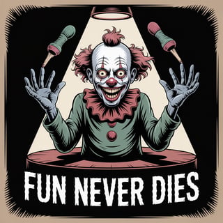Zombie Clown Juggling Fingers