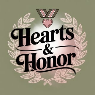 Hearts & Honor Stencil Typography