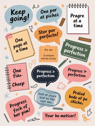 Motivational Study Sticker Sheet