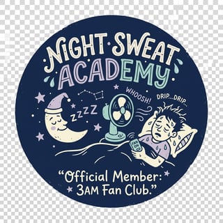 Funny Night-Sweat T-Shirt Design