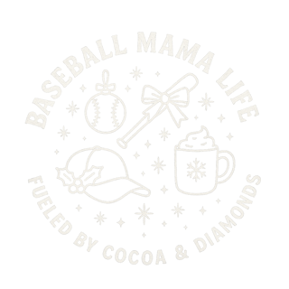Vintage Baseball Mom Christmas Tee