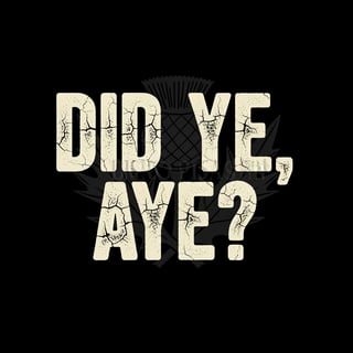 Scottish Humour Vintage Tee Design