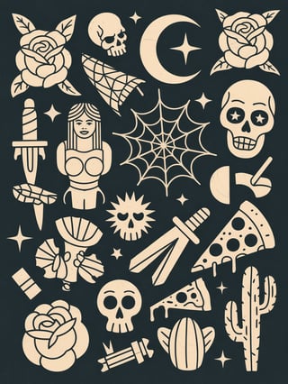 Eclectic Tattoo Flash Patterns