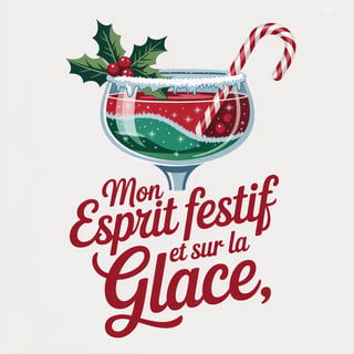 Festive French Quote Cocktail Design