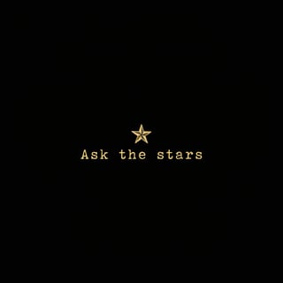 Vintage Typewriter Quote 'Ask the stars'