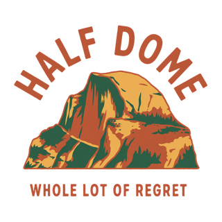 Retro Yosemite Half Dome Badge