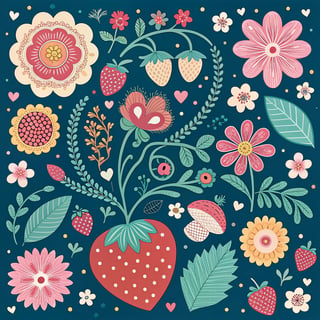 Bold Eclectic Granny Chic Square Design