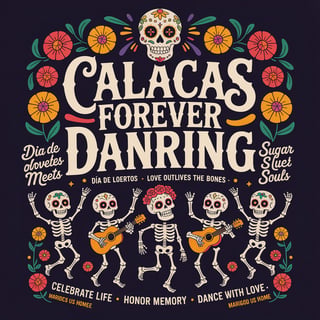 Calacas Forever Dancing Design