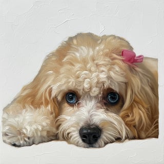 Oil Paint Dog Portrait